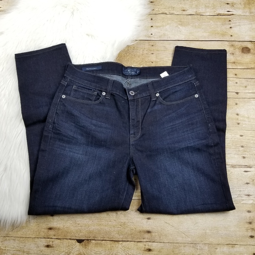 LUCKY BRAND DARK WASH BROOKE SKINNY DENIM JEANS